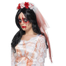 Blood Drip Veil Adult White Womens -1