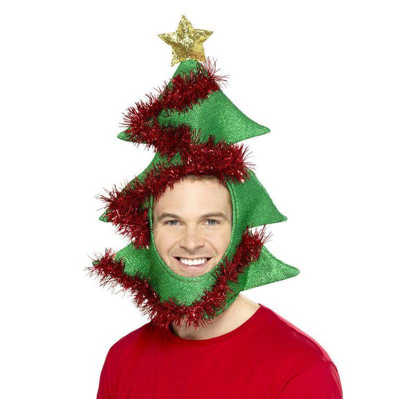 Novelty Christmas Tree Hat Adult Green Unisex