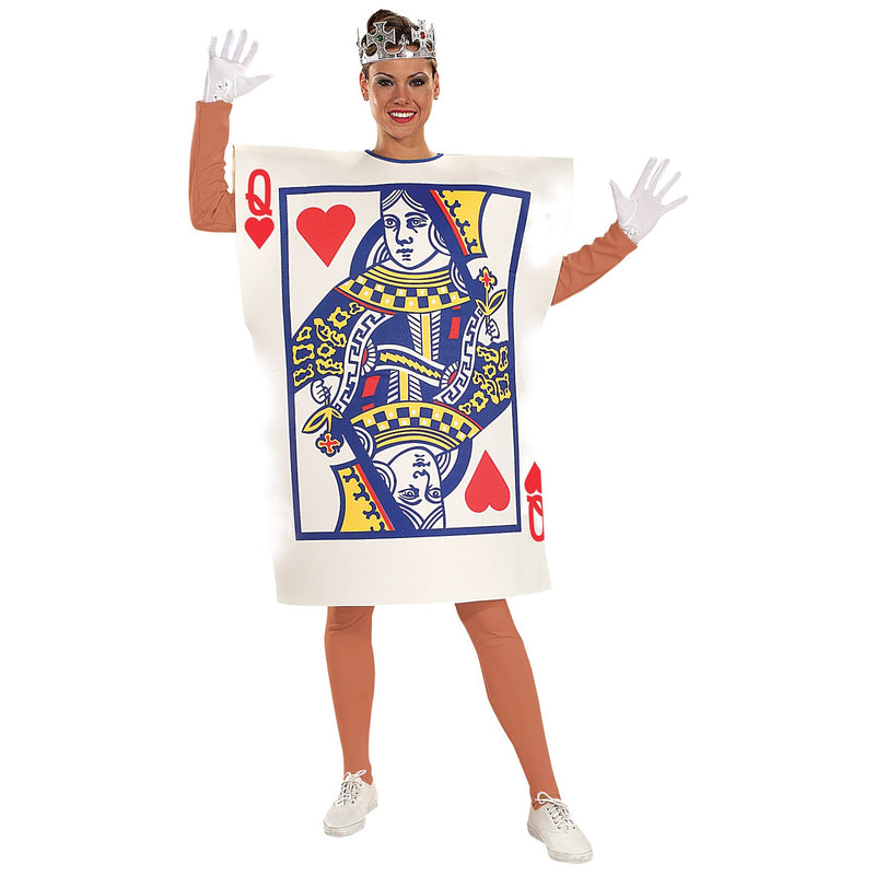 Queen Of Hearts Playing Card Costume Adult Womens -1