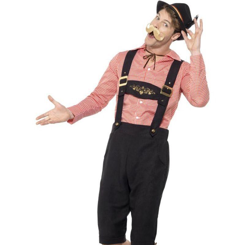 Bavarian Beer Guy Costume Adult Red Mens -1