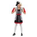 Evil Little Madame Costume Kids Black White