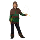 Robin Hood Costume Child Green Brown Boys