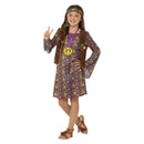 Hippie Girl Costume With Dress Child Multi