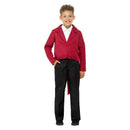 Tailcoat Kids Red Costume