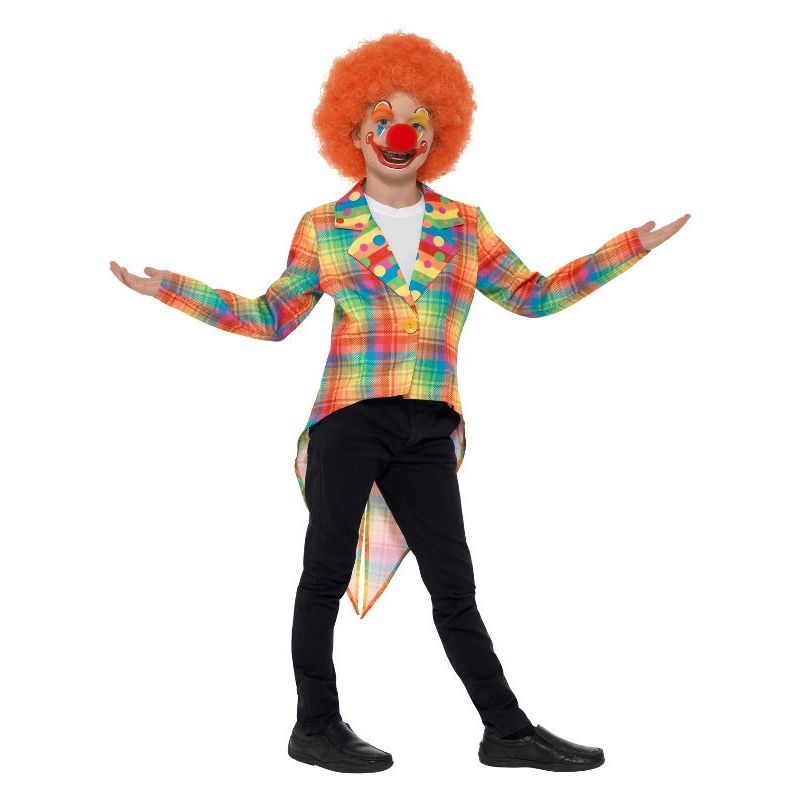 Neon Tartan Clown Tailcoat Child Multi