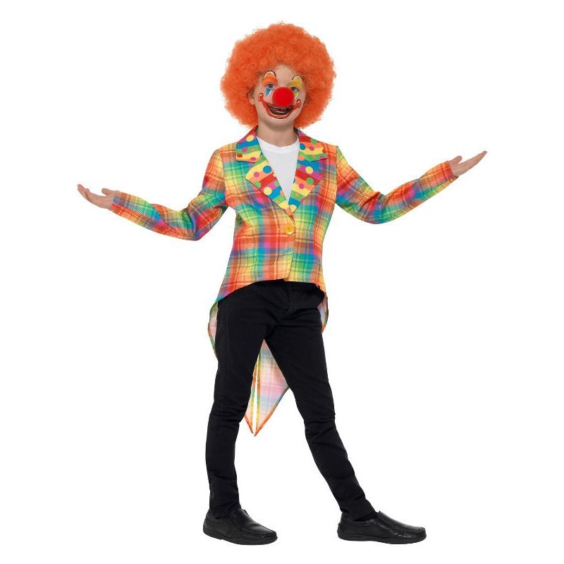 Neon Tartan Clown Tailcoat Child Multi Unisex