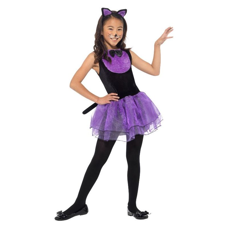 Cat Costume Child Purple Girls -1
