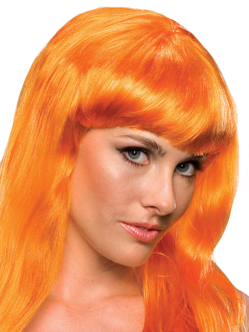 Glamour Orange Wig Adult Womens