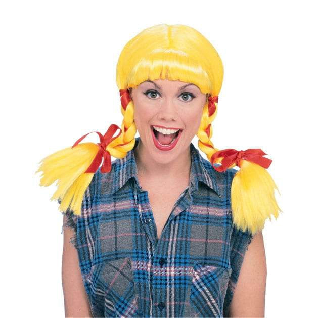 Country Girl Yellow Wig Adult Womens