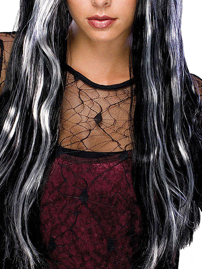 Witch Grey Streaked Wig Adult Womens -3