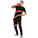 Anaconda Serpent Costume Adult Red Mens -1