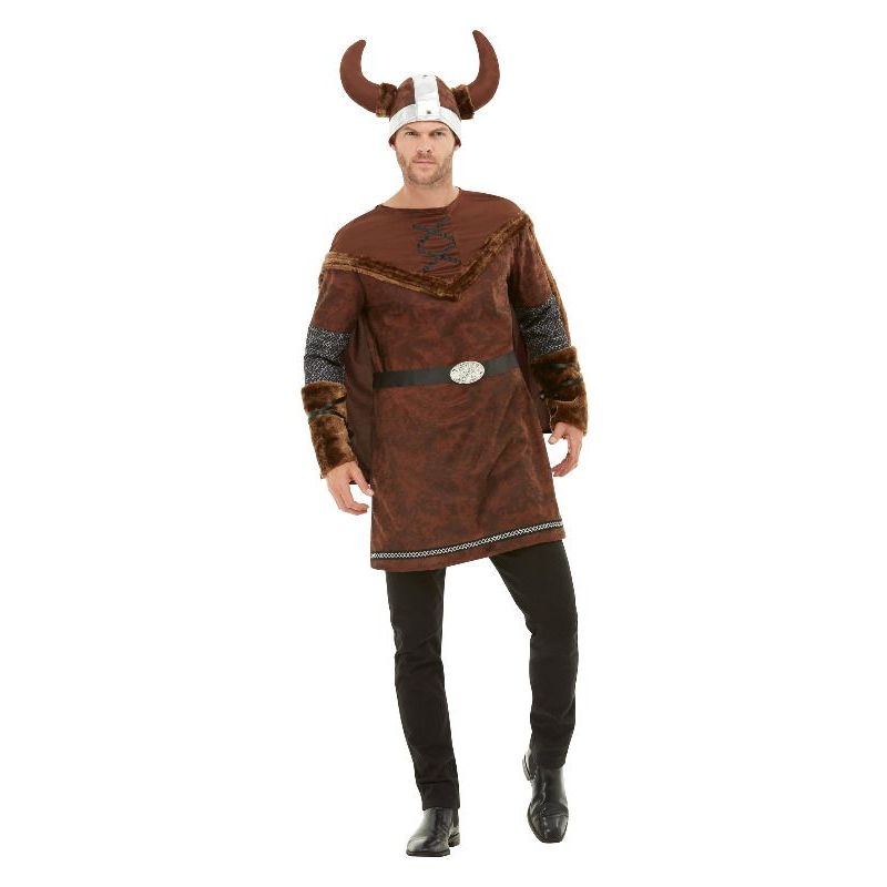 Viking Barbarian Costume Adult Brown Mens