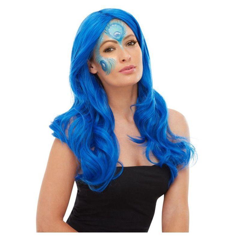Smiffys Make Up Fx Peacock Aqua Kit Womens Blue