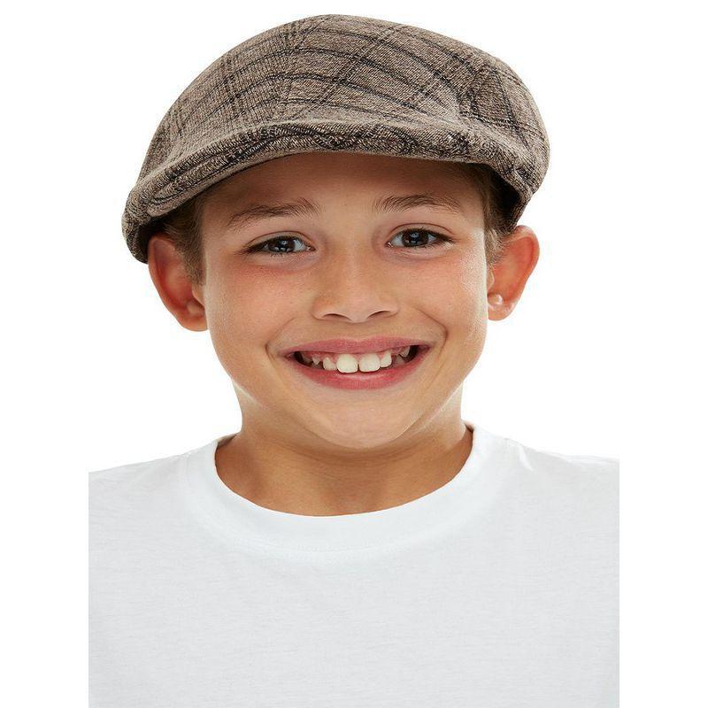 Kids Flat Cap Child Brown Unisex