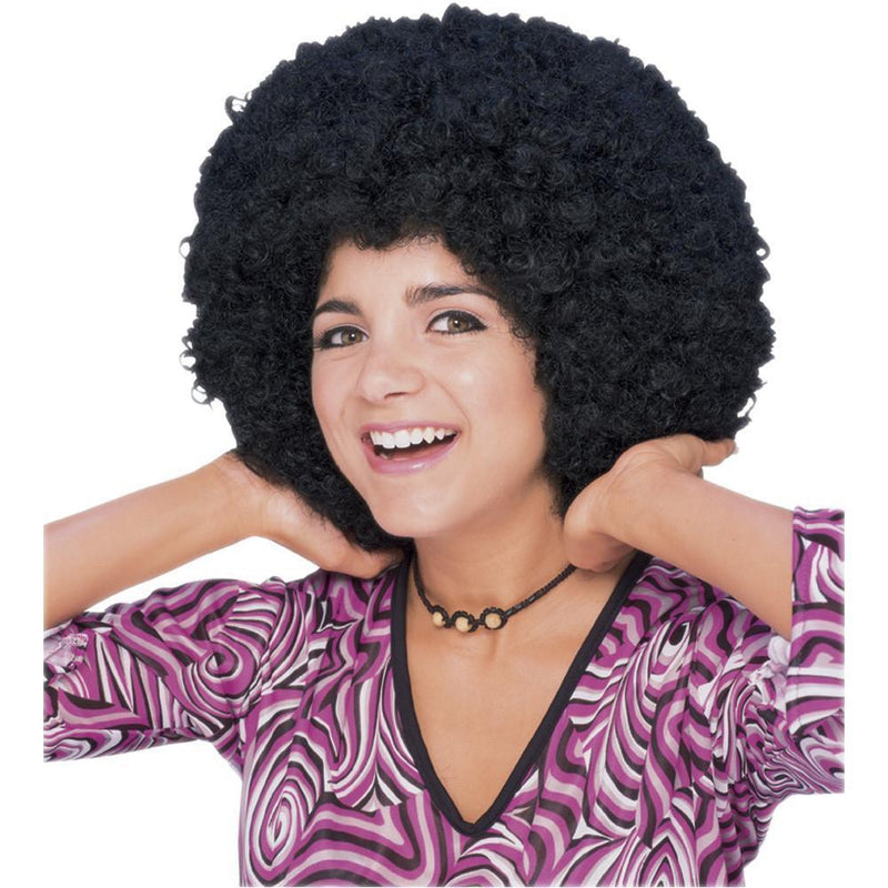 Afro Wig Black  - Adult