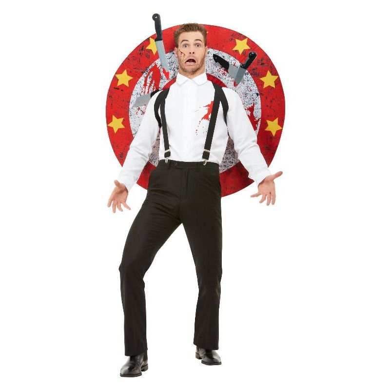 Deluxe Knife Thrower Costume Adult Red White Mens