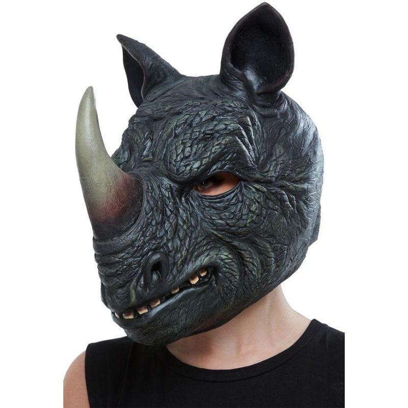Rhino Latex Mask Adult Grey