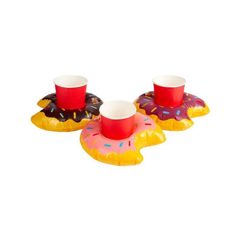 Inflatable Donut Drink Holder Ring Assorted Unisex Brown