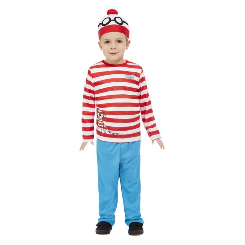 Where's Wally Costume Red & White Boys