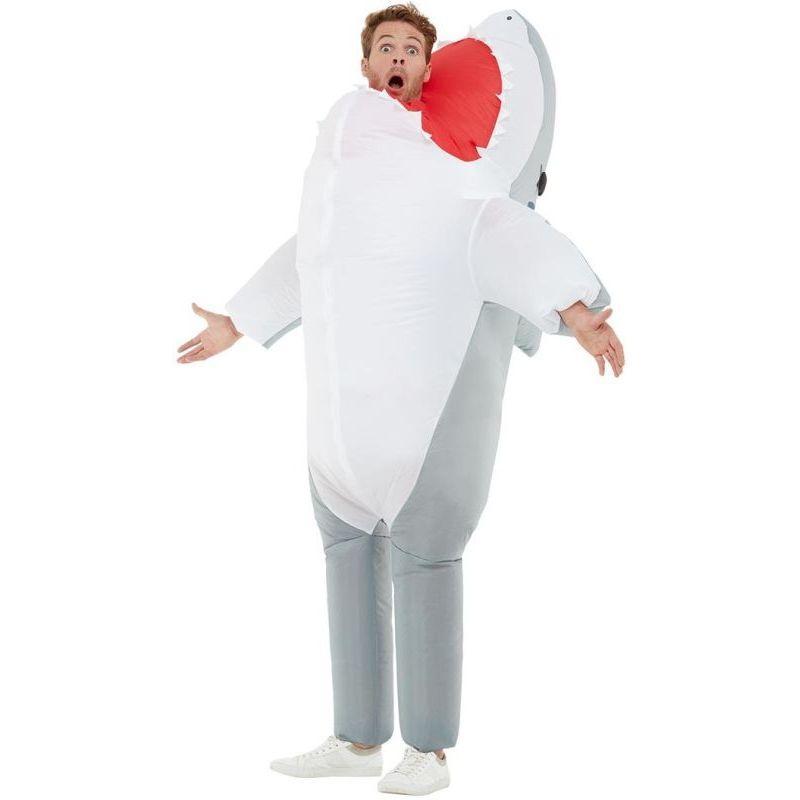 Inflatable Shark Attack Costume Adult Grey Unisex
