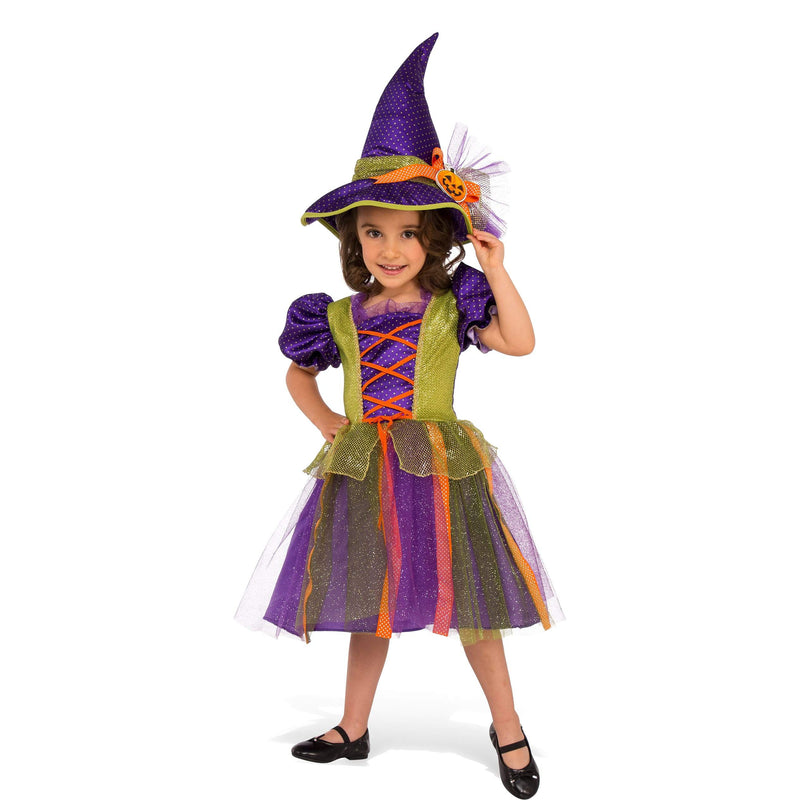 Pumpkin Witch Costume Girls Purple