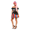 Day Of The Dead Senorita Ombre Costume Adult Black