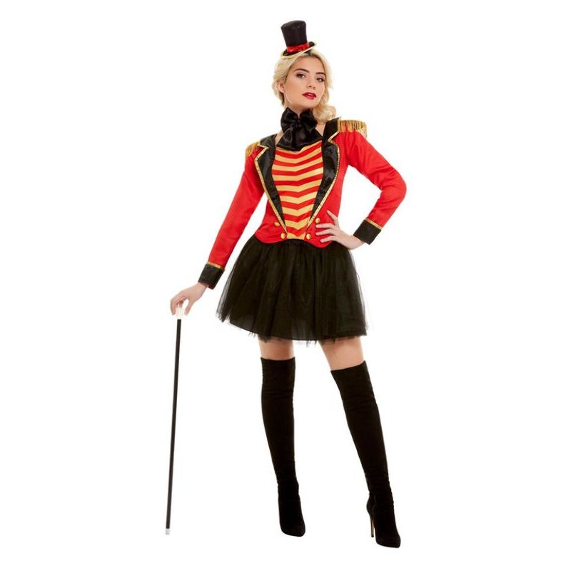 Deluxe Ringmaster Lady Costume Adult Red Womens