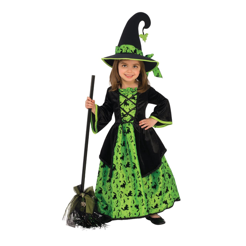 Green Witch Costume Girls