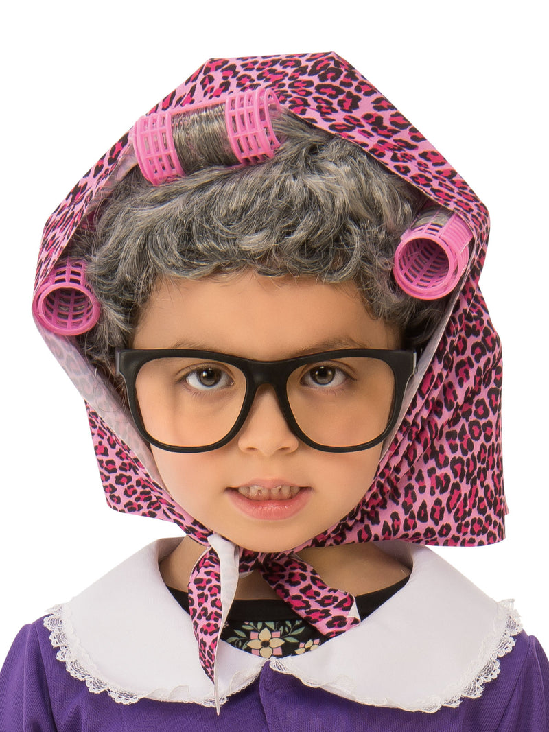 Little Old Lady Costume Girls Purple