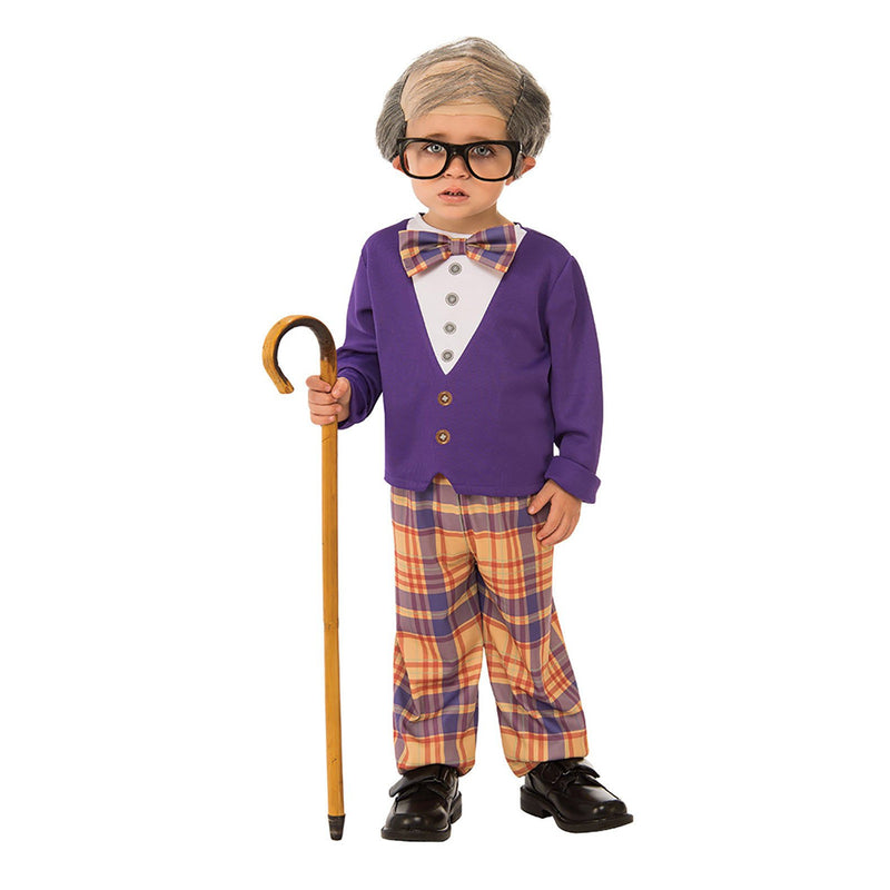 Little Old Man Costume Boys Purple