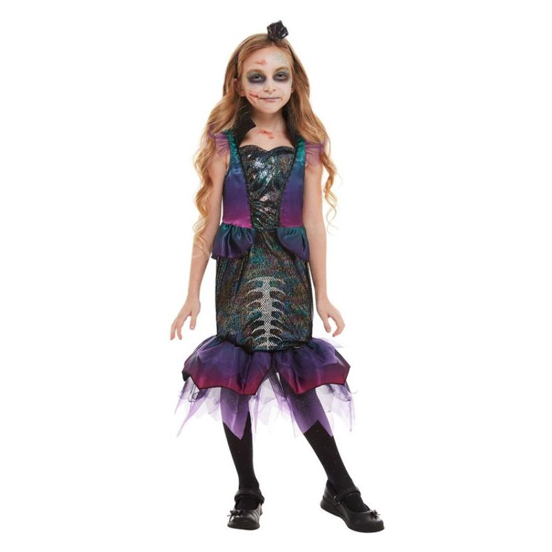 Dark Mermaid Costume Child Purple Girls