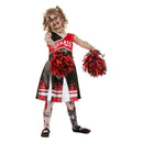 Zombie Cheerleader Costume Child Red