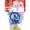 Large Dummy, Soother, Assorted Pink or Baby Blue - One Size