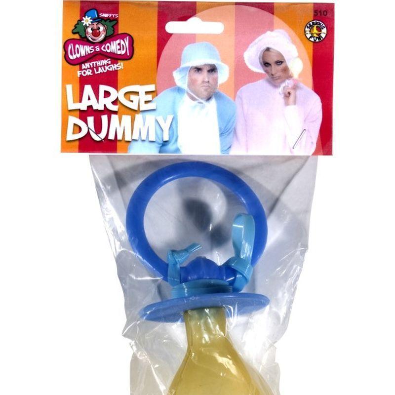 Large Dummy, Soother, Assorted Pink or Baby Blue - One Size