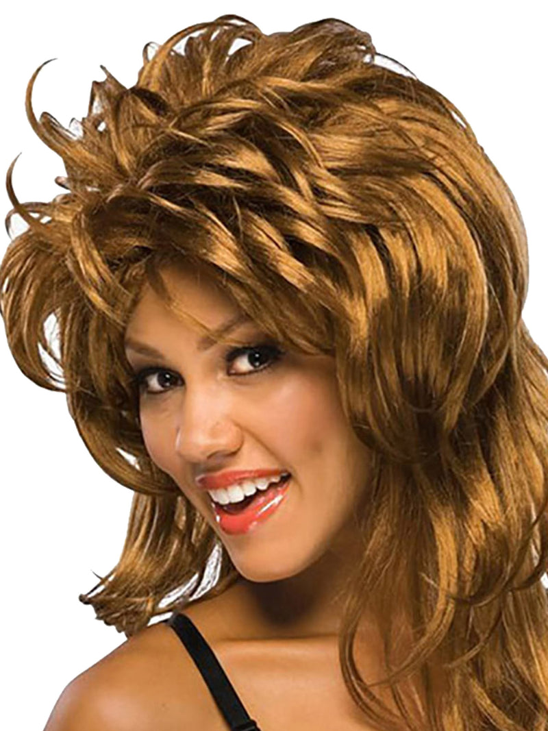 Rockin' Diva Wig Adult Womens Brown