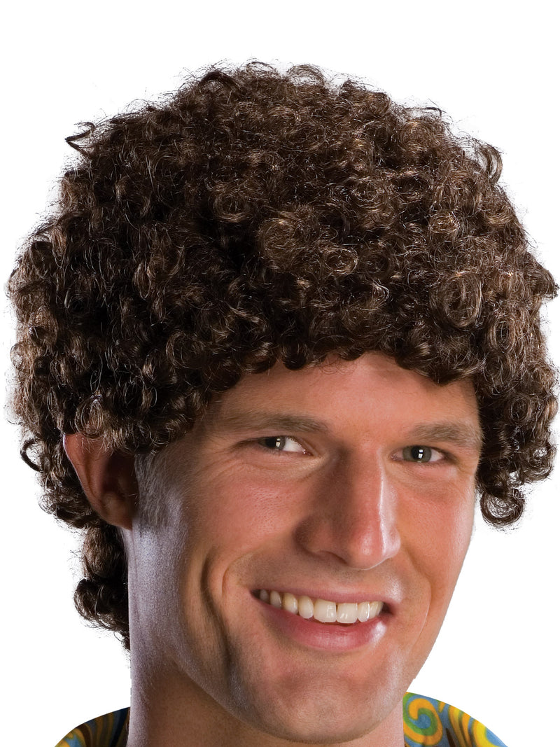 Brunette Tight Afro Wig Adult Unisex Brown