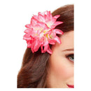 Tropical Hawaiian Flower Hair Clip Pink