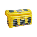 Inflatable Treasure Chest Drinks Holder Gold Unisex Yellow