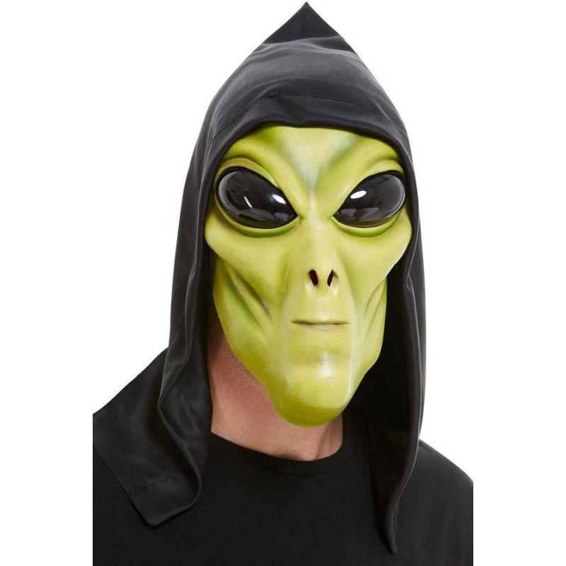 Alien Latex Mask Adult Green Unisex -1
