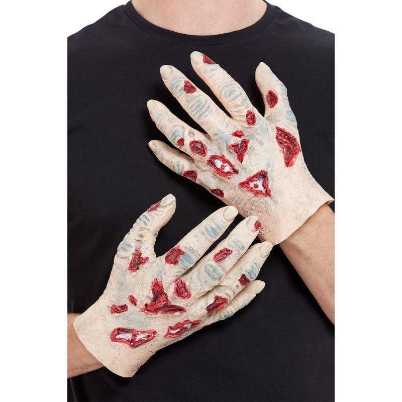 Zombie Latex Hands Adult Beige Unisex