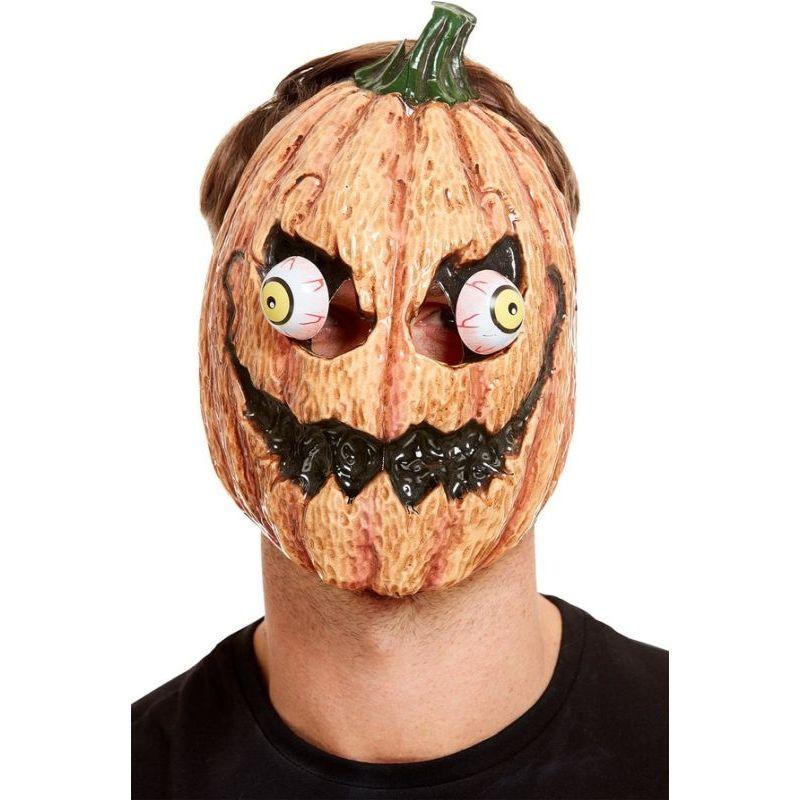 Pumpkin Mask Adult Orange Mens