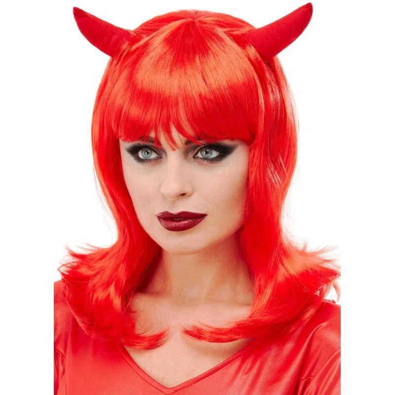 Devil Wig Adult Red Womens