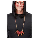 Latex Severed Finger Necklace Beige
