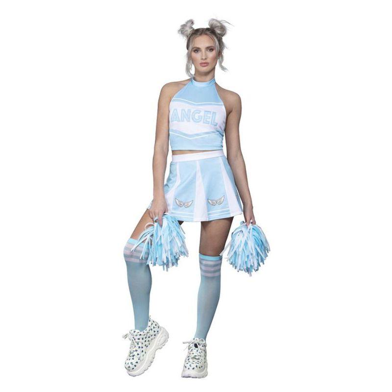 Fever Angel Cheerleader Costume Blue Womens