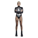 Fever Skeleton Costume Black & White