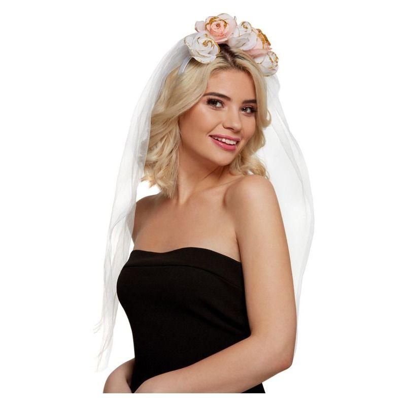 Floral Headband White & Pink