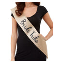 Deluxe Glitter Bride Tribe Sash Gold & Black