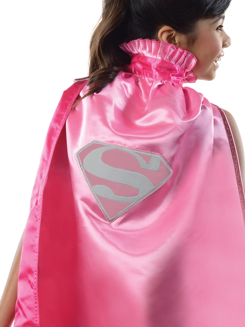 Supergirl Dc Pink Cape Child Girls -2
