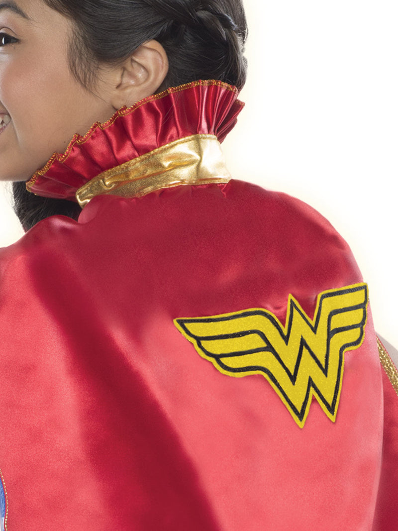 Wonder Woman Dc Cape Child Girls Red -2