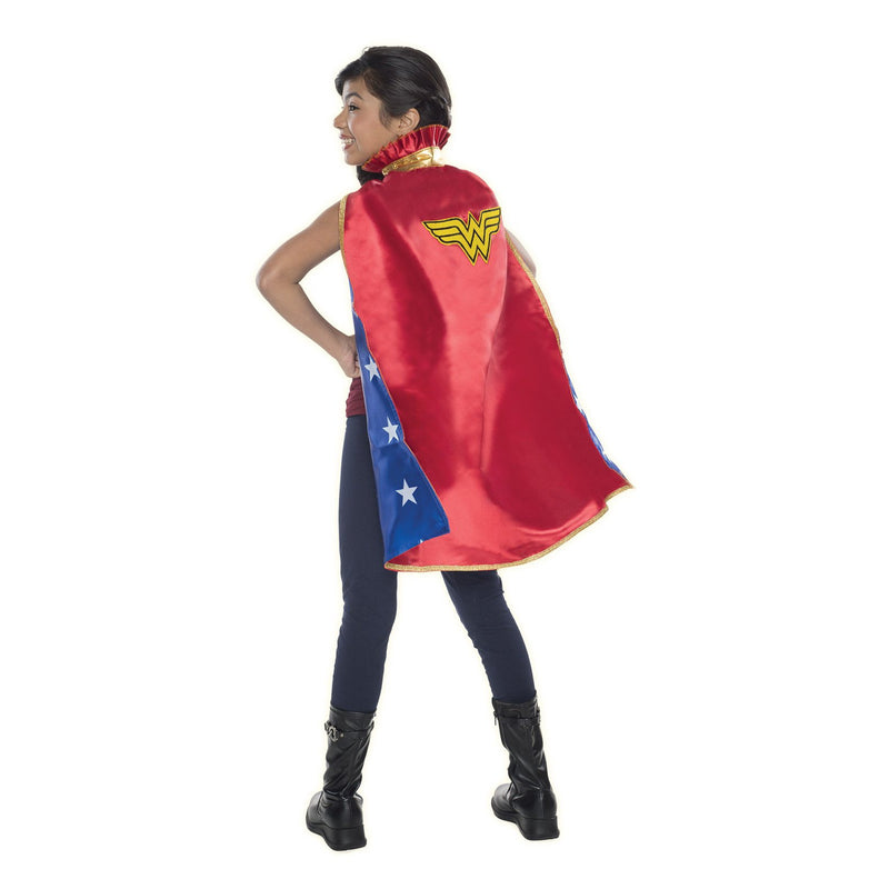 Wonder Woman Dc Cape Child Girls Red -1